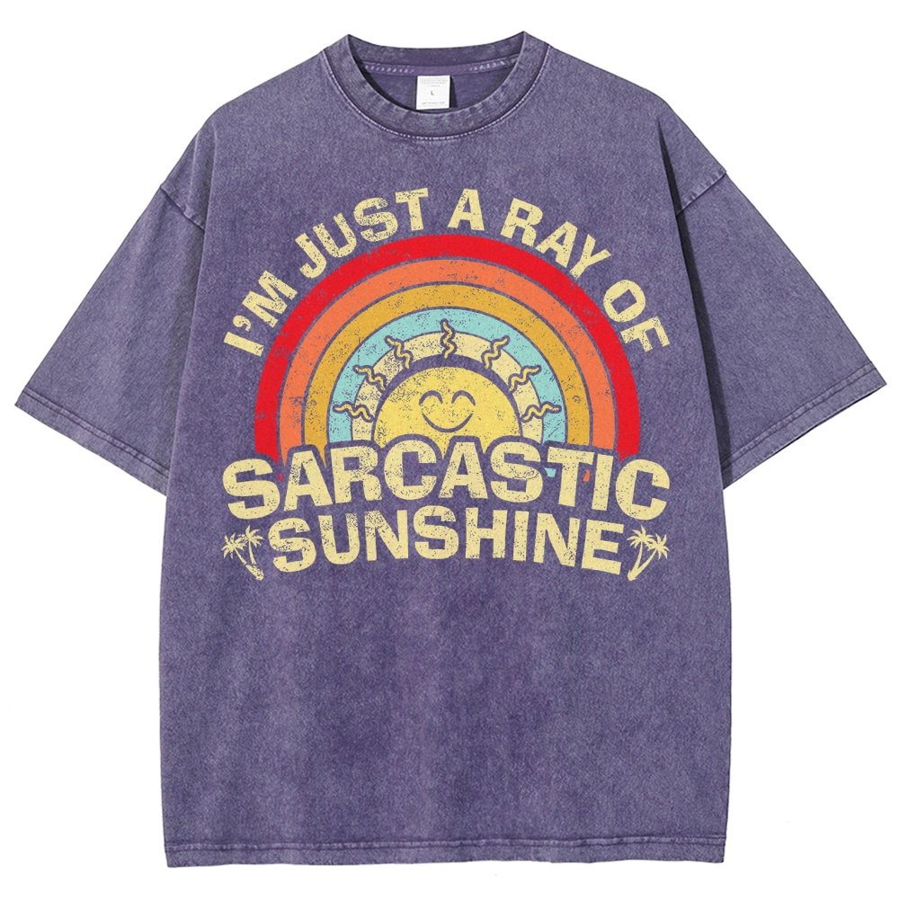 I'm Just A Ray Of Sarcastic Sunshine Funny Vintage Distressed T-shirt