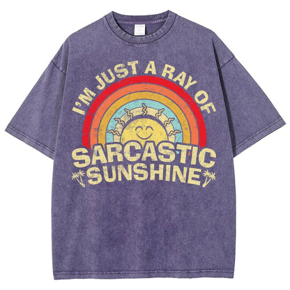 I'm Just A Ray Of Sarcastic Sunshine Funny Vintage Distressed T-shirt