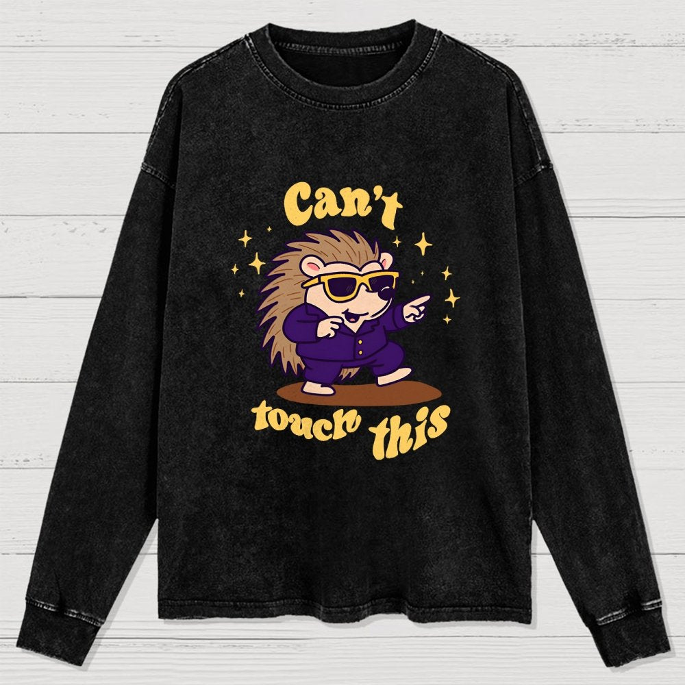 Can't touch this Washed Long Sleeve Tee