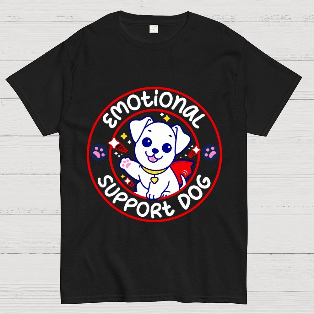 Emotional Support Dog Unisex Geek T-Shirt
