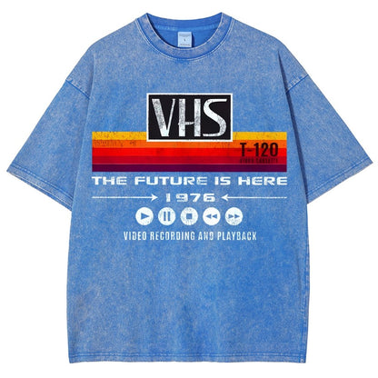 VHS- The Future Is Here Vintage Distressed T-shirt