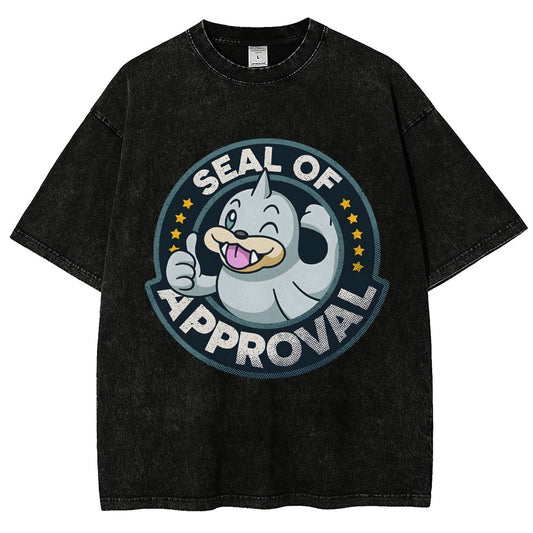 Seal of Approval Vintage Distressed T-shirt