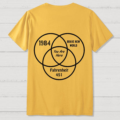 You Are Here Front And Back Printing Geek T-Shirt