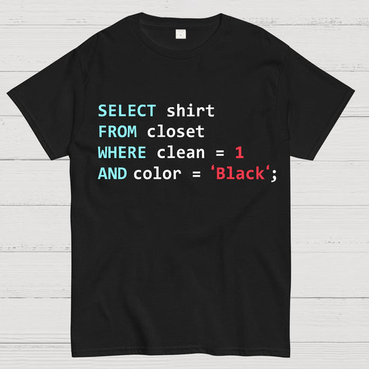 Programmer Database Geek T-Shirt