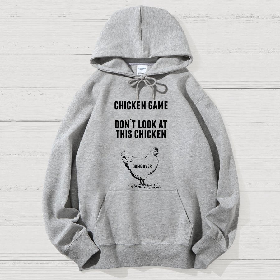 Chicken Game Nerd Geek Cotton Hoodie