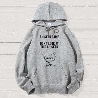 Chicken Game Nerd Geek Cotton Hoodie