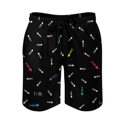 Interesting Fish Bones Geek Shorts