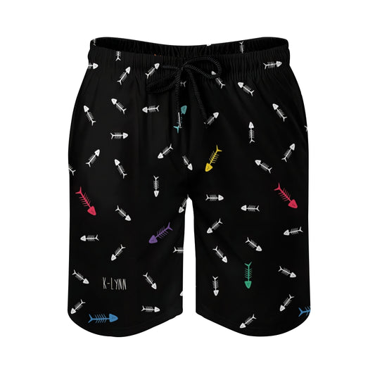 Interesting Fish Bones Geek Shorts