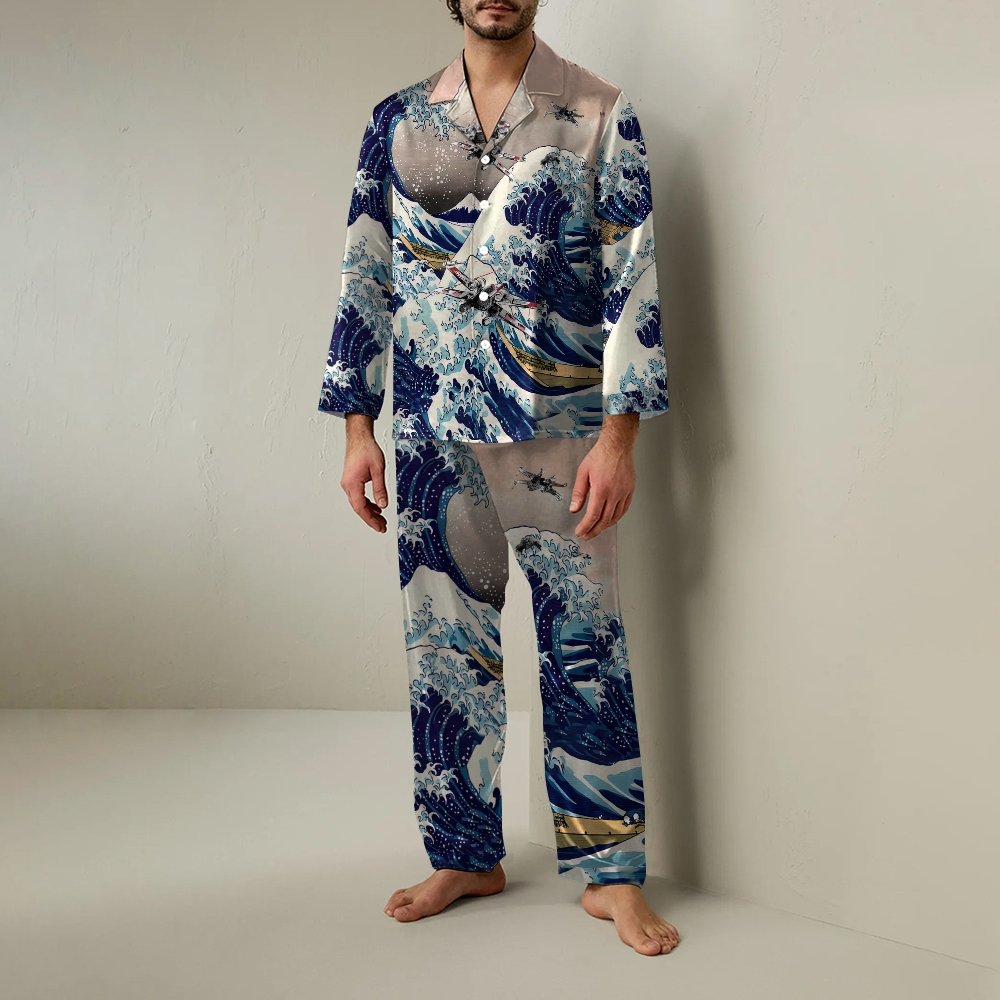 Sea Flight Battle Geek Long Sleeve Pajama Set