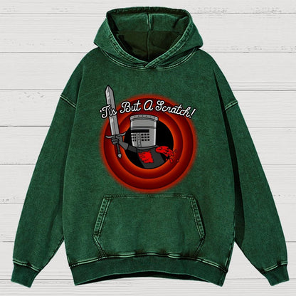Tis But A Scratch Folks! Vintage Distressed Hoodie
