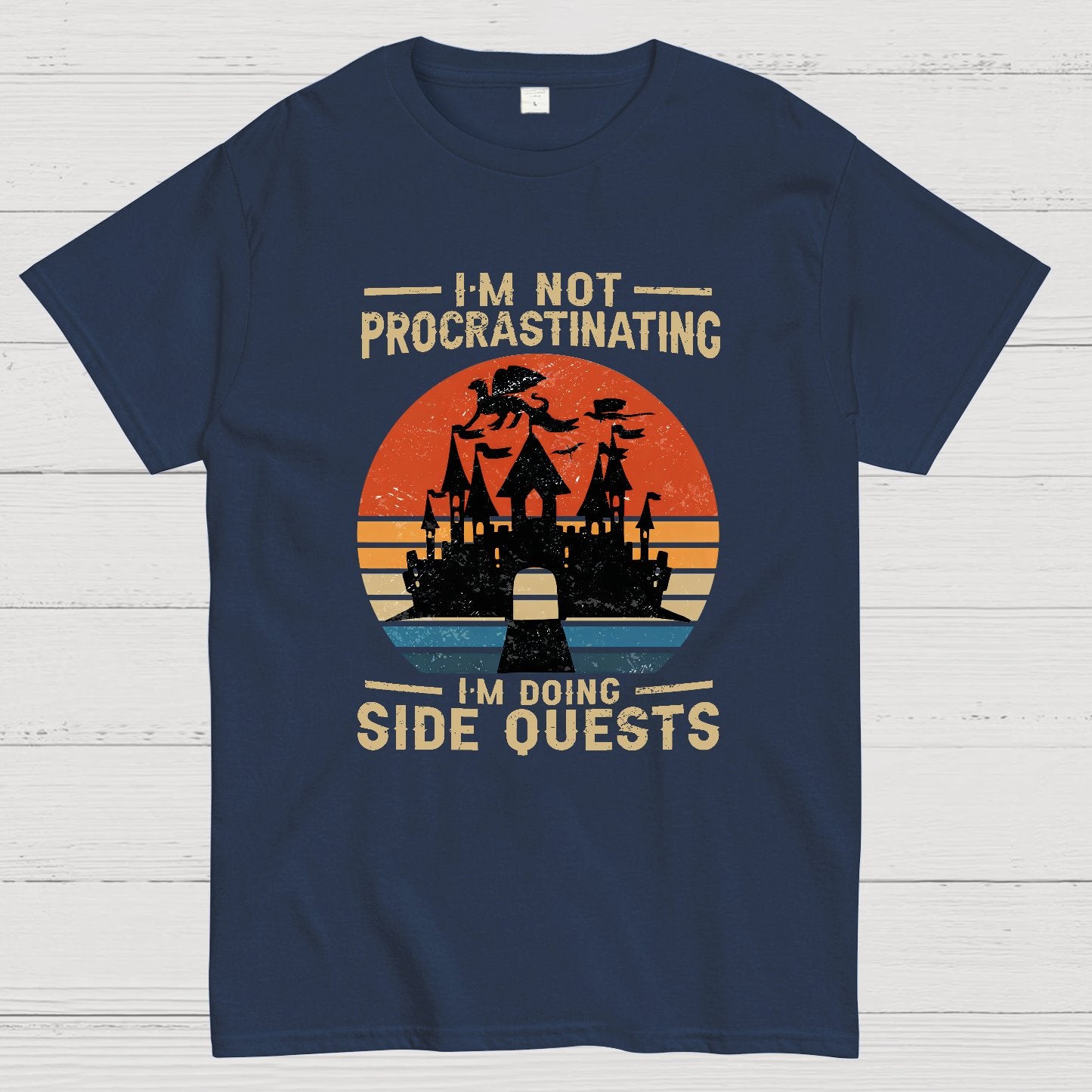 I'm Not Procrastinating I'm Doing Side Quests Geeky T-Shirt