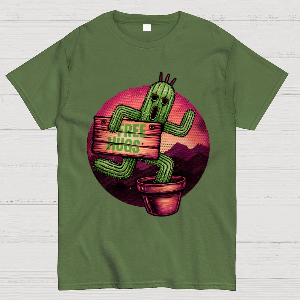 Huggable Cactus Geek T-Shirt