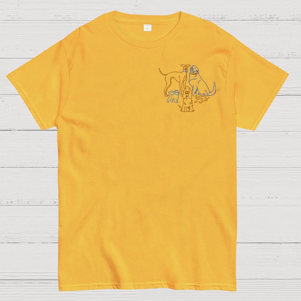 I Like Dogs More Than People Front And Back Printing Geek T-Shirt