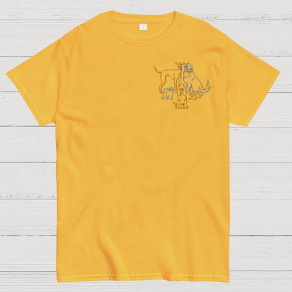 I Like Dogs More Than People Front And Back Printing Geek T-Shirt