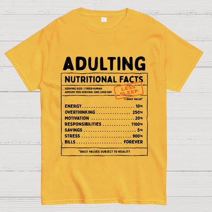 Adulting Facts Geek T-Shirt