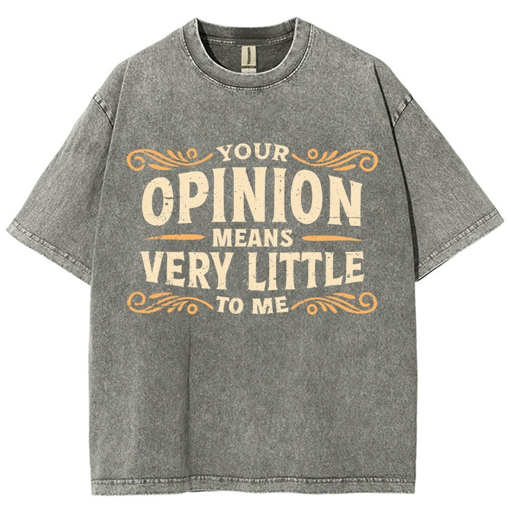 Your Opinion Means Very Little Vintage Distressed T-shirt