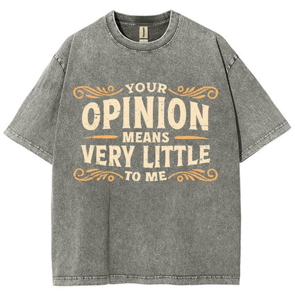 Your Opinion Means Very Little Vintage Distressed T-shirt