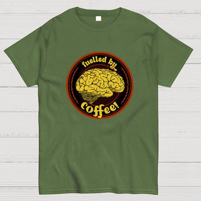 Fulled By Coffee Brain Geek T-Shirt