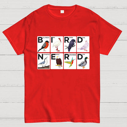 Bird Nerd Watching Vintage Retro Birdwatching Geek T-Shirt