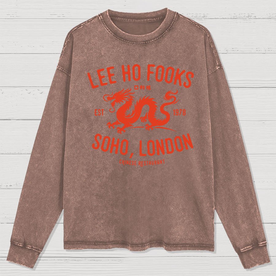 Lee Ho Fooks Vintage Resto Washed Long Sleeve Tee