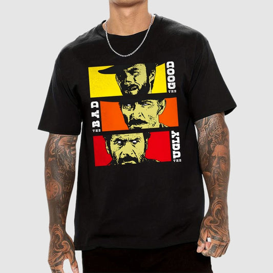 The Good The Bad The Ugly Cat Geek T-Shirt
