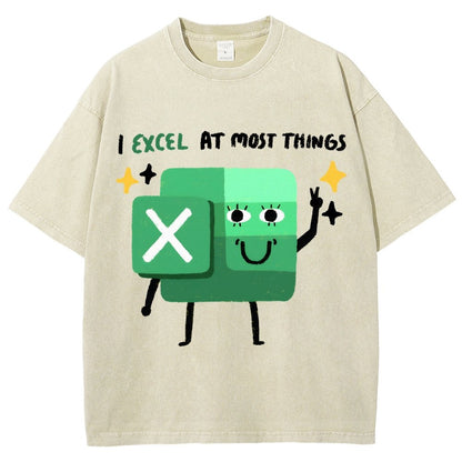 I Excel At Most Things Vintage Distressed T-shirt