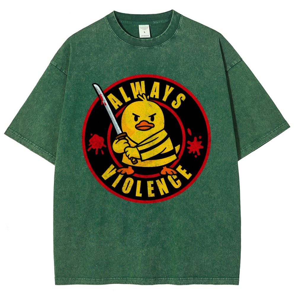 Always Violence Vintage Distressed T-shirt