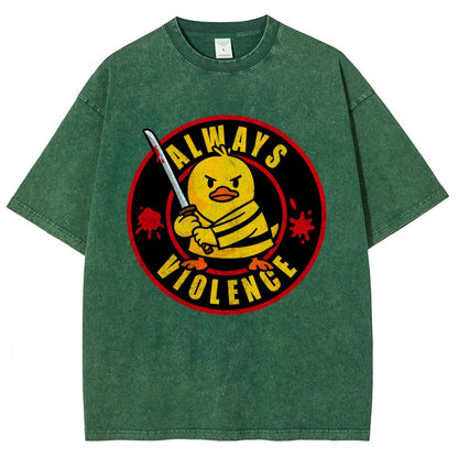 Always Violence Vintage Distressed T-shirt