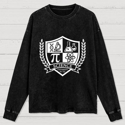 Science University Washed Long Sleeve Tee