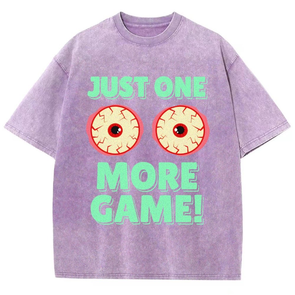 One More Game  Vintage Distressed T-shirt