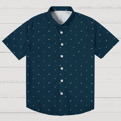 Game Icon Blue Geeky Shirt