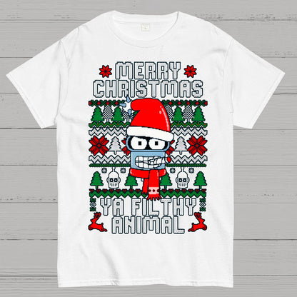 Merry Christmas Ya Filthy Animal Geek T-Shirt