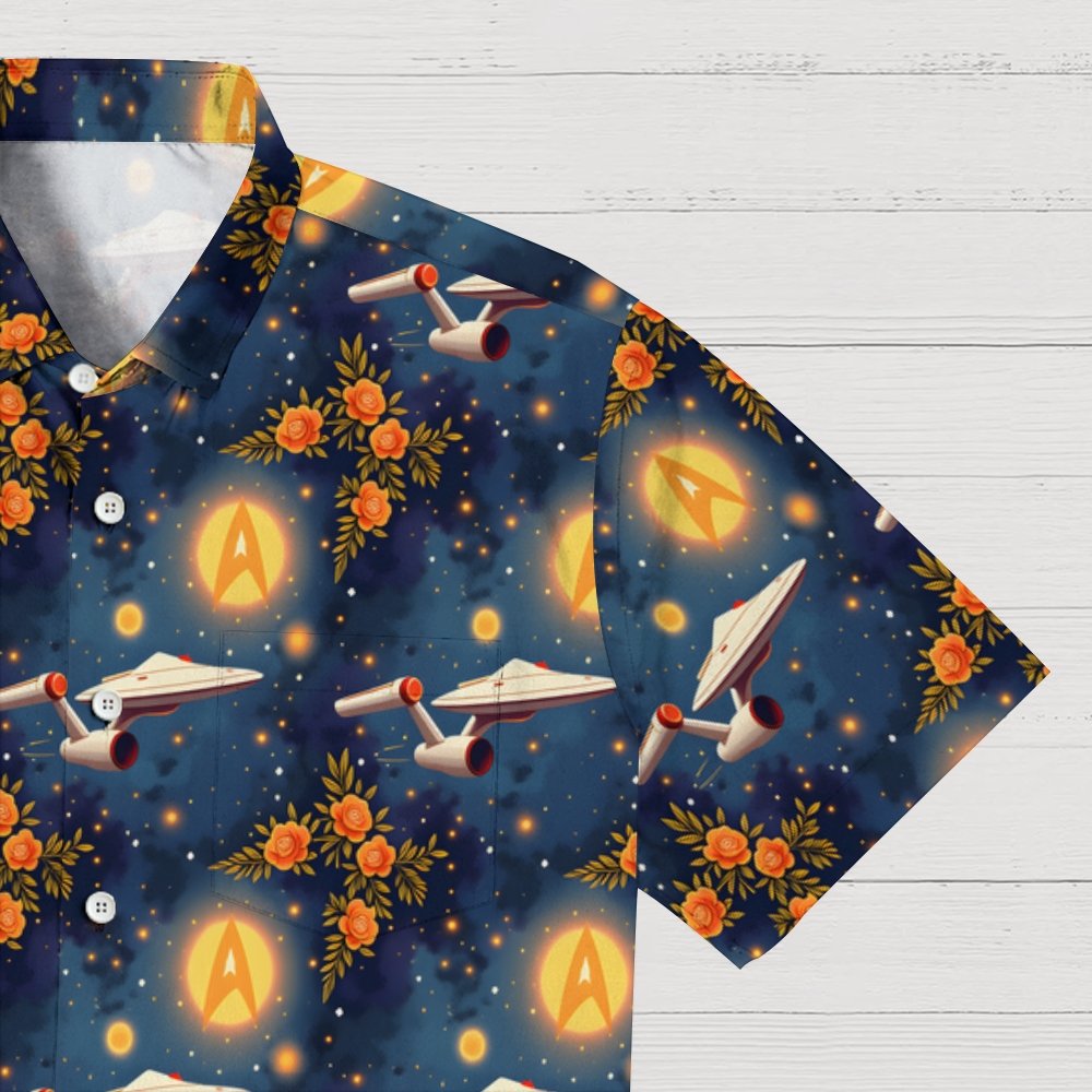 Flower Space Explorer Art Geek Hawaiian Shirt