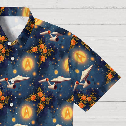Flower Space Explorer Art Geek Hawaiian Shirt