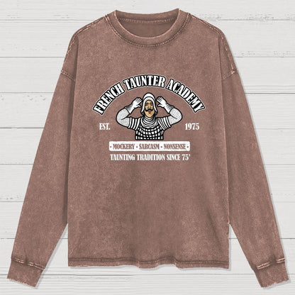 French Taunter Academy Washed Long Sleeve Tee