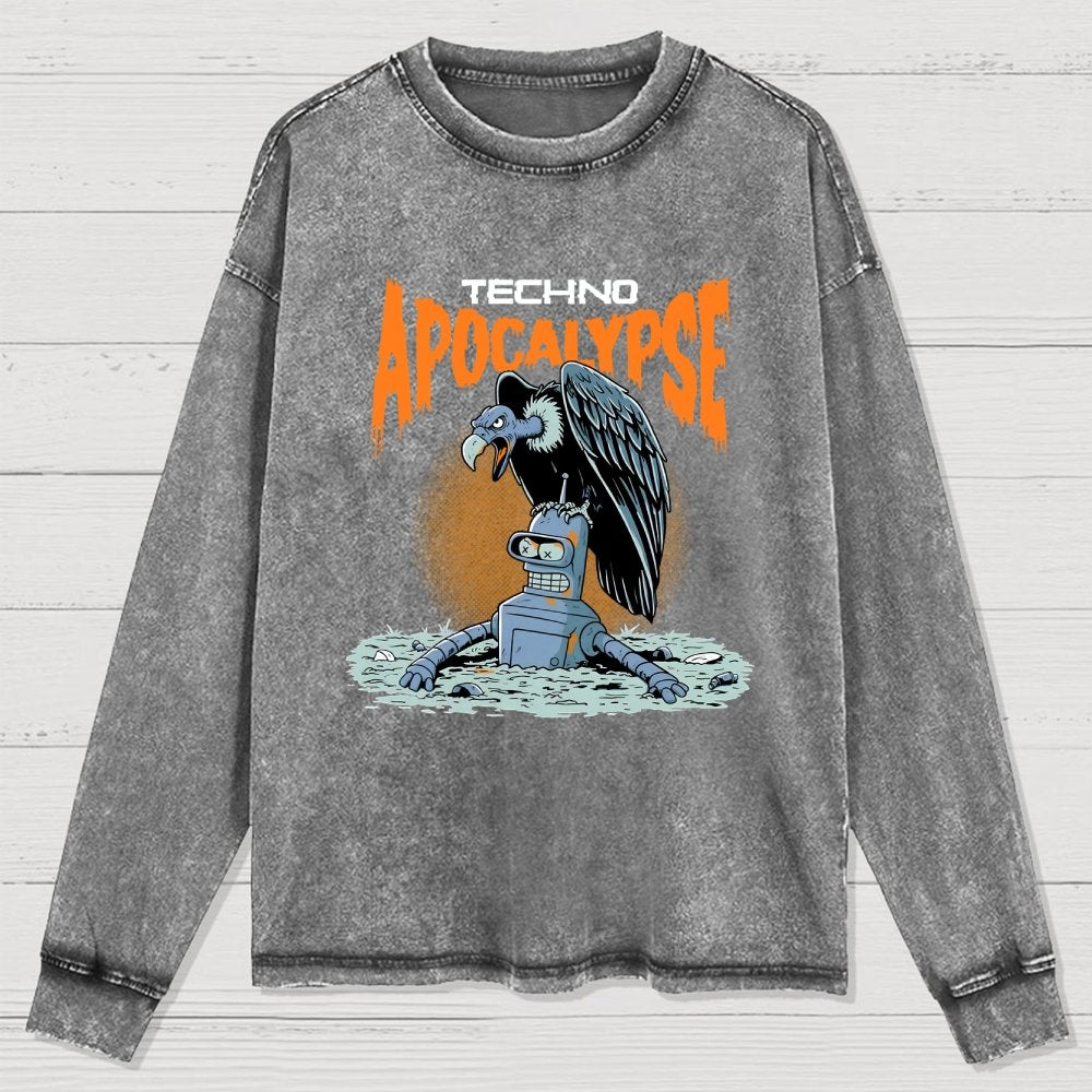 Washed Long Sleeve Tee 2507000354