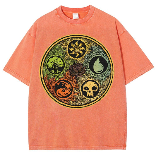 Black Lotus Vintage Distressed T-shirt