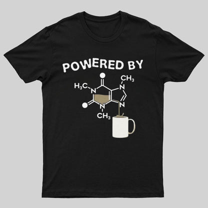 Powered By Caffeine Unisex Geek T-shirt