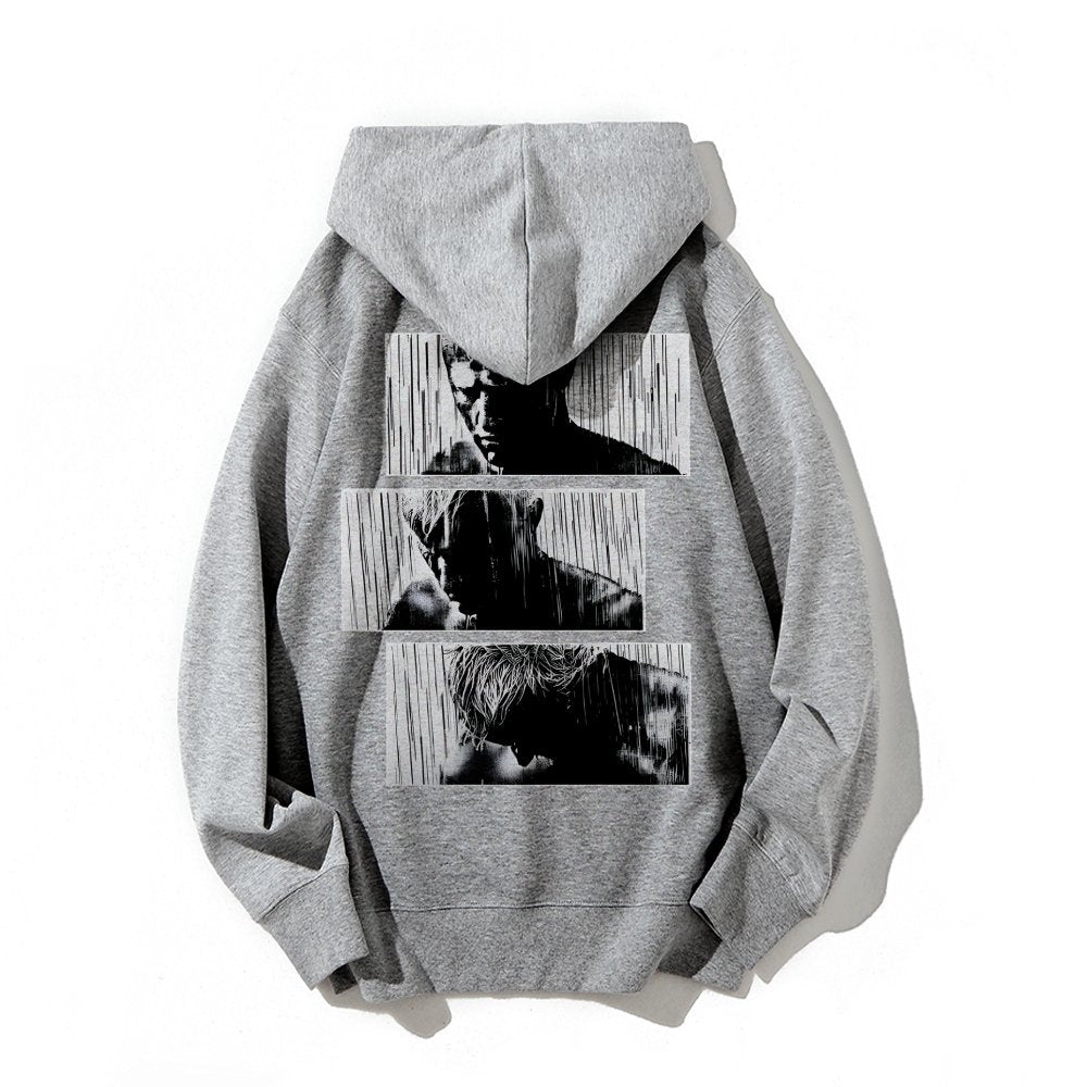 Tears In Rain Printed Back Unisex Cotton Hoodie