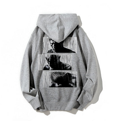 Tears In Rain Printed Back Unisex Cotton Hoodie