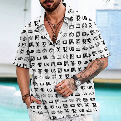 Retro Game Icons Geeky Shirt