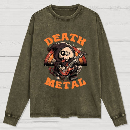 Death Metal Reaper Washed Long Sleeve Tee