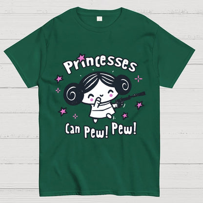 Princesses Can Pew! Pew! Too Geek T-Shirt