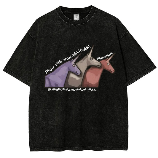 Shun the Non-Believer   Vintage Distressed T-shirt