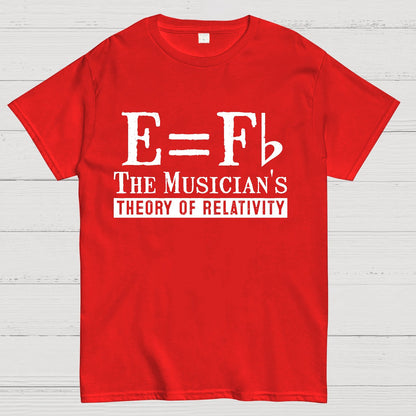 E Equals F Flat Theory of Relativity Geek T-Shirt