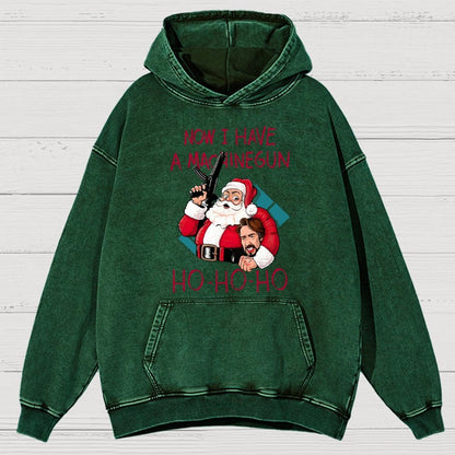 Ho-Ho-Ho Vintage Distressed Hoodie