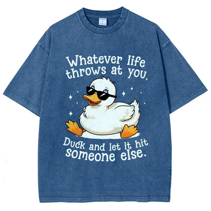 Whatever Life Throws At You Vintage Distressed T-shirt