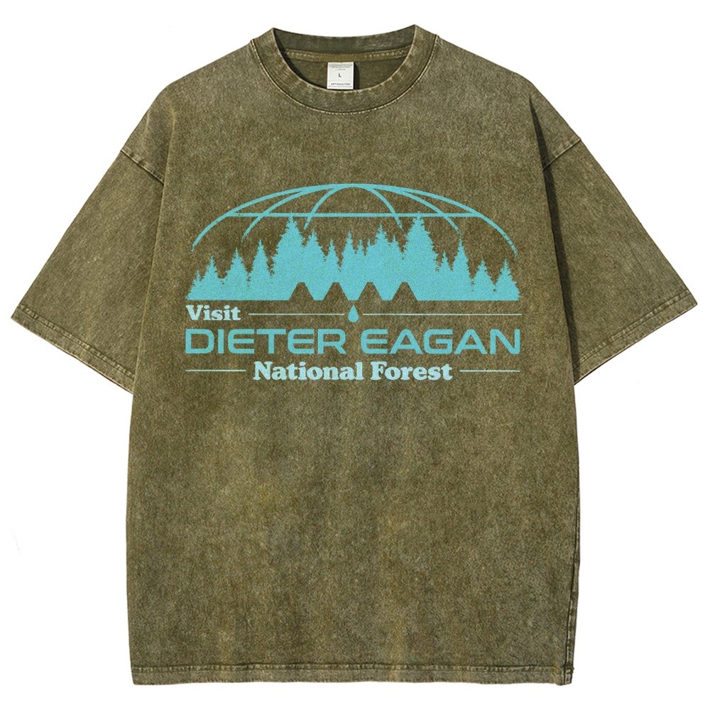 Visit Dieter Eagan National Forest Vintage Distressed T-shirt