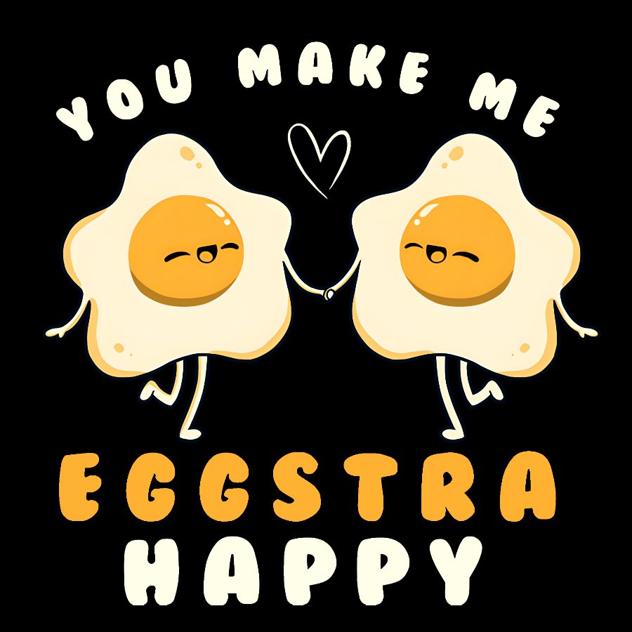 You Make Me Eggstra Happy Geek T-Shirt
