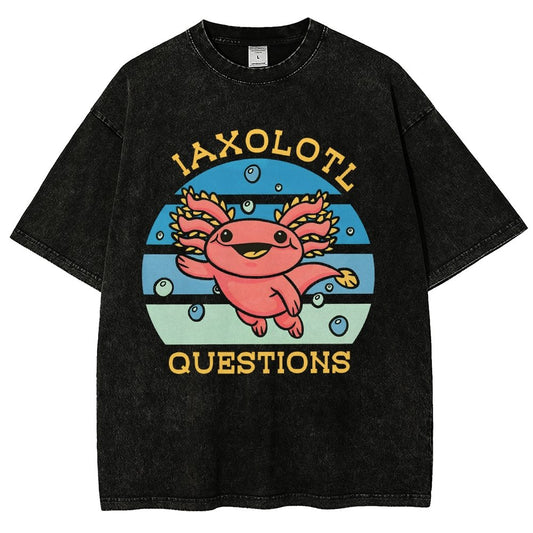 I axolotl questions Vintage Distressed T-shirt